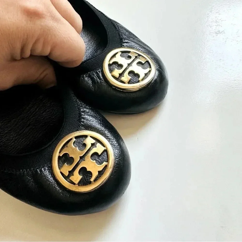 Tory Burch Caroline Leather Ballet Flats